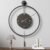 Pytha Sight 30.7×20 Inch Large Metal 3D Roman Numerals Pendulum Wall Clock