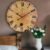 24 Inch Vintage Rustic Clock Silent Large Wall Clock for Living Room
