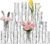 24 Pack Mini Glass Bud Vases, Small Clear Flower Vases Bulk