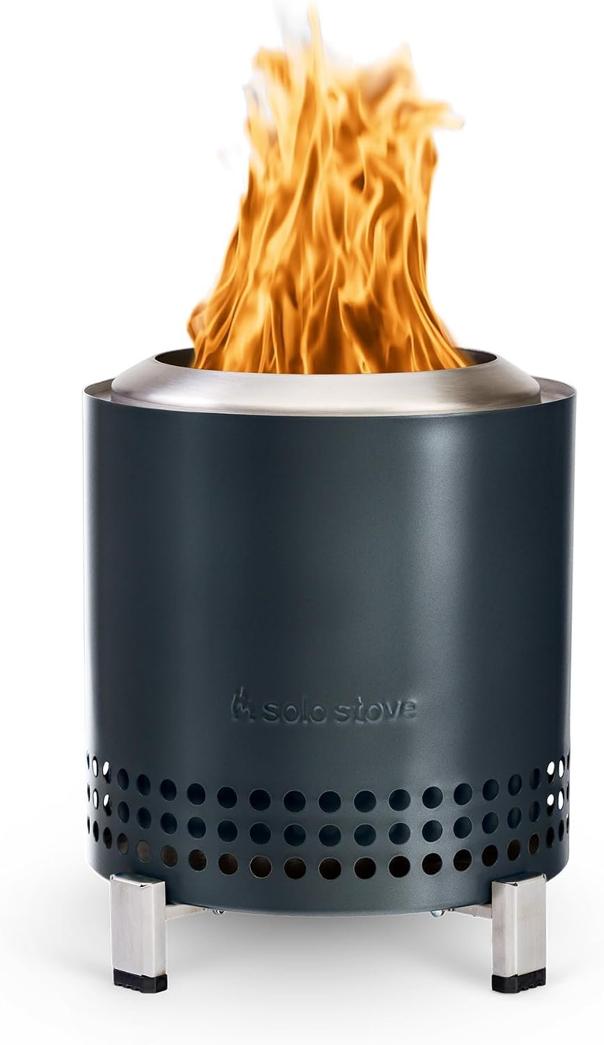 Solo Stove Mesa XL 7″ Gunmetal Tabletop Fire Pit | Wood & Pellet Fueled