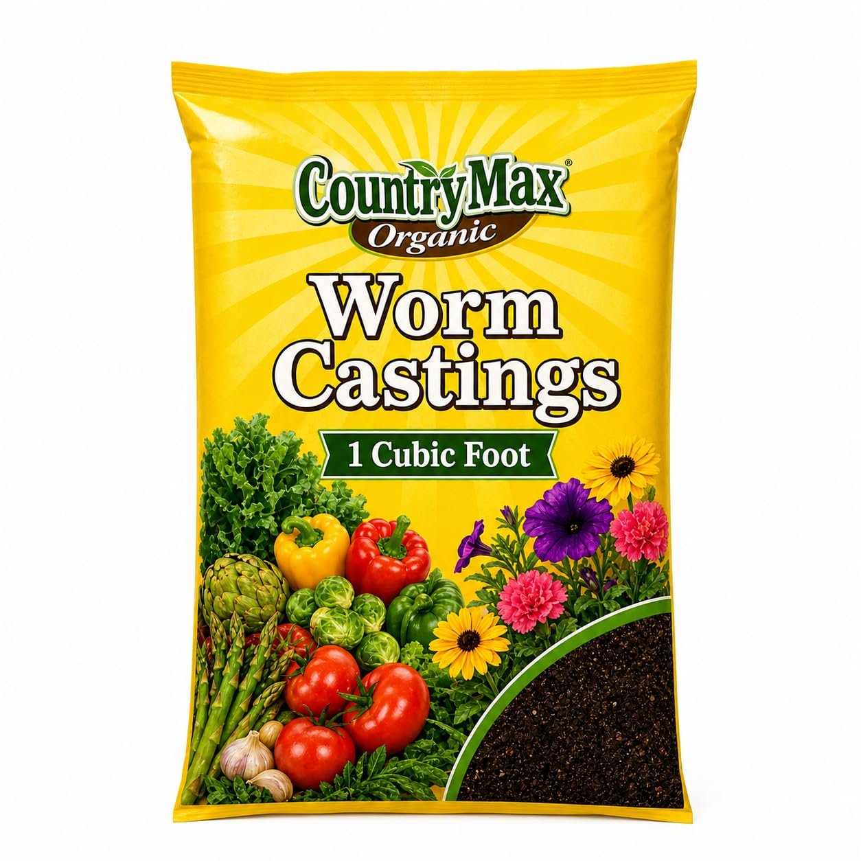 CountryMax 1 CU FT Organic Worm Castings