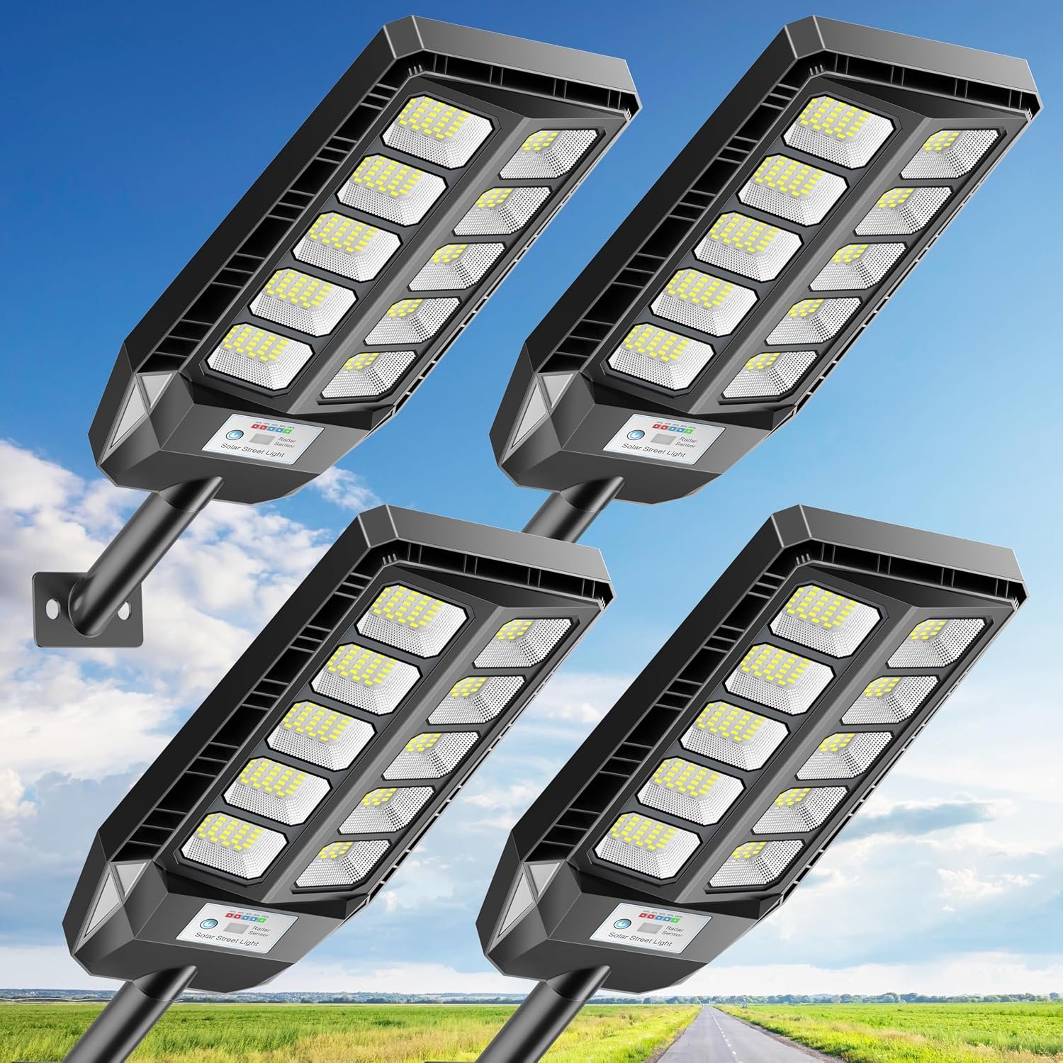 Deepn Solar Lights Outdoor, IP66 Waterproof Street Lights Outdoor, TW001
