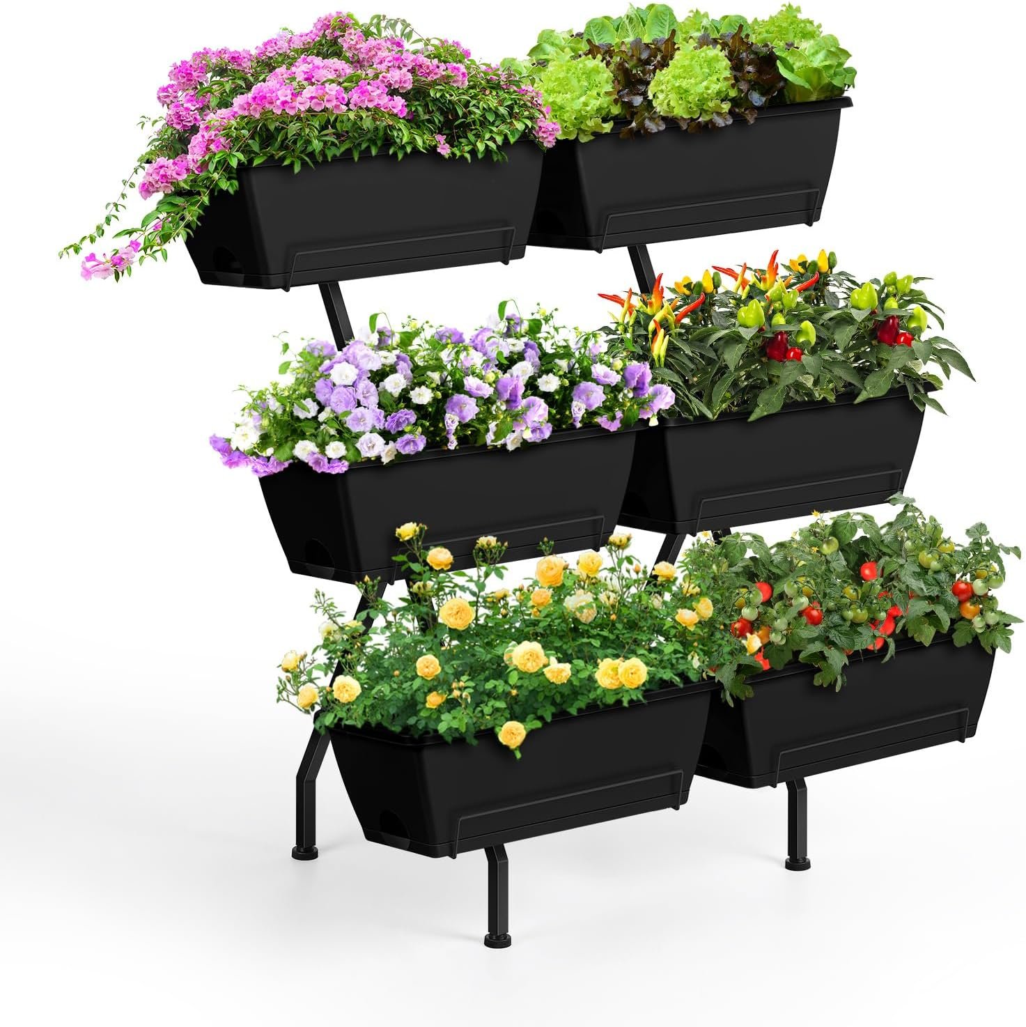 Raised Garden Beds Outdoor with Planter Boxes Vertical Raised Bed with Legs