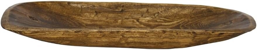 Simply Said, INC Lifestyle Collection Rustic Dough Bowl – Hand Carved Decorative Wood Bowl – LS1013