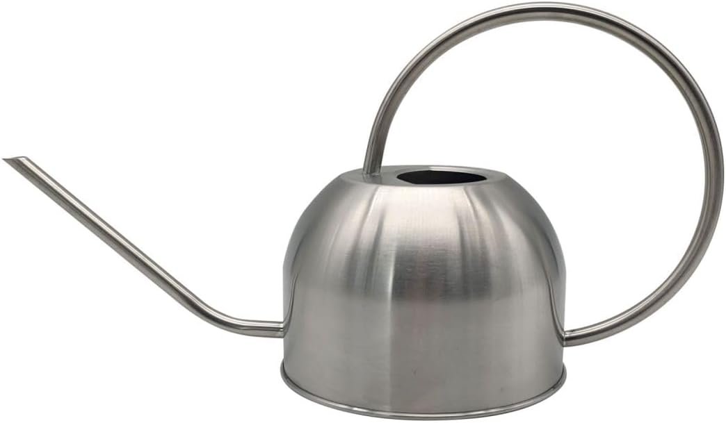 Hamiledyi 50 oz/1500 ml Stainless Steel Watering Can with Long Spout