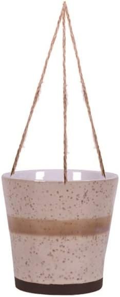 Blue Sky Ceramic Hanging Blended Lines 5″ Flower Pot