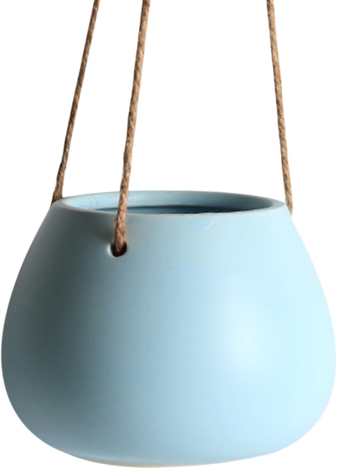 Moyishi Mini Decorative Ceramic Hanging Planter Flower Pot Water Planter Plant Vase (White2)