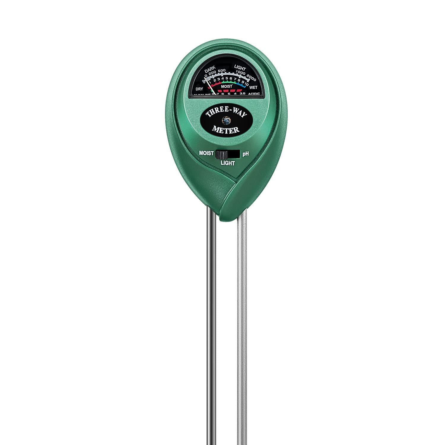 VIVOSUN Plant Soil Moisture Meter, 3-in-1 pH Tester, Indoor & Outdoor Use