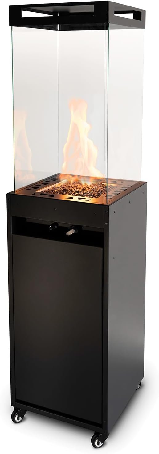 Planika Lighthouse – Patio Heater Outdoor Fireplace for Patio Fueled with Propane Gas 20 lbs cylider – Cover and Regulator Included
