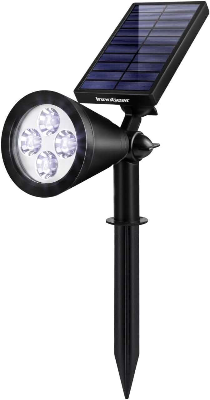 InnoGear 1 Solar Spot Lights Outdoor for Flag Pole Garden Yard, Cool White