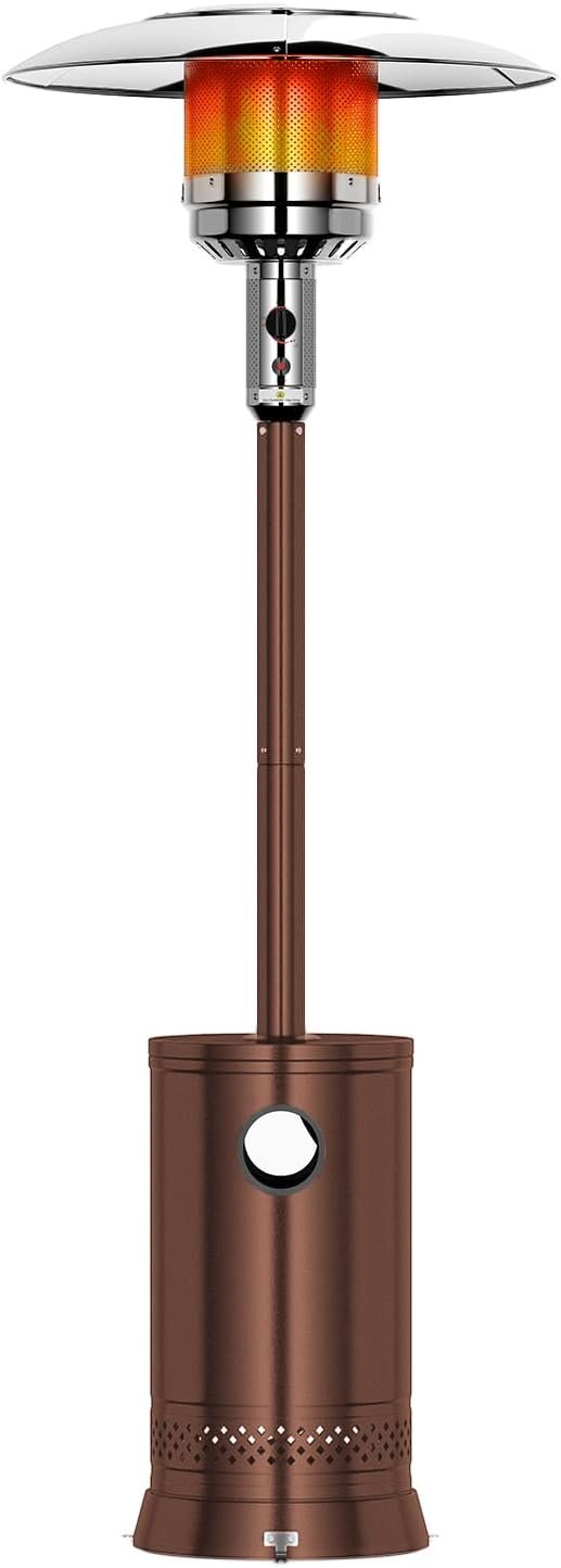 FOOWIN Patio Heater 48,000 BTU Outdoor Propane Heater with Wheels