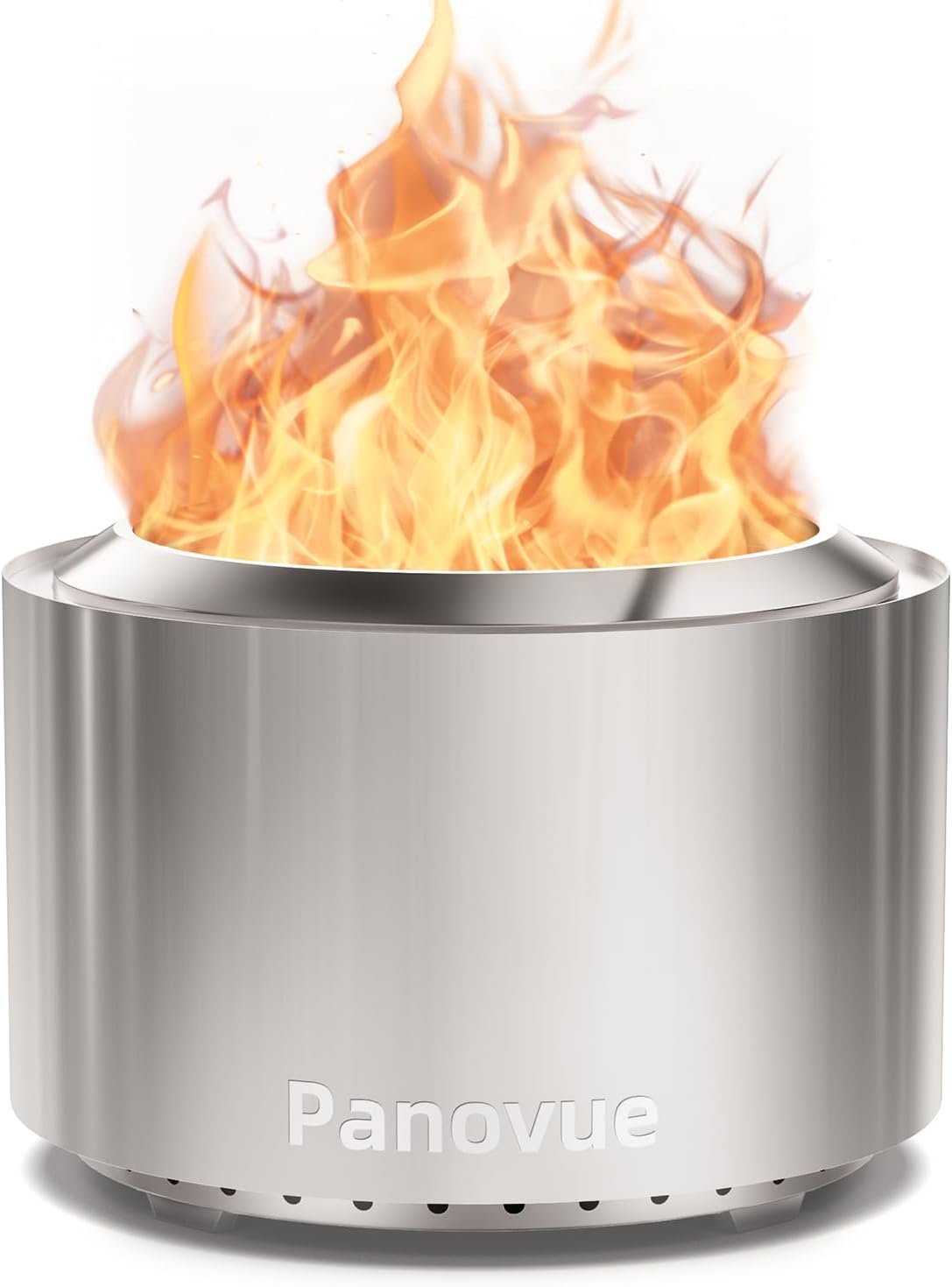 Panovue 22 Inch Smokeless Fire Pit for Outdoor with Removable Ash Pan