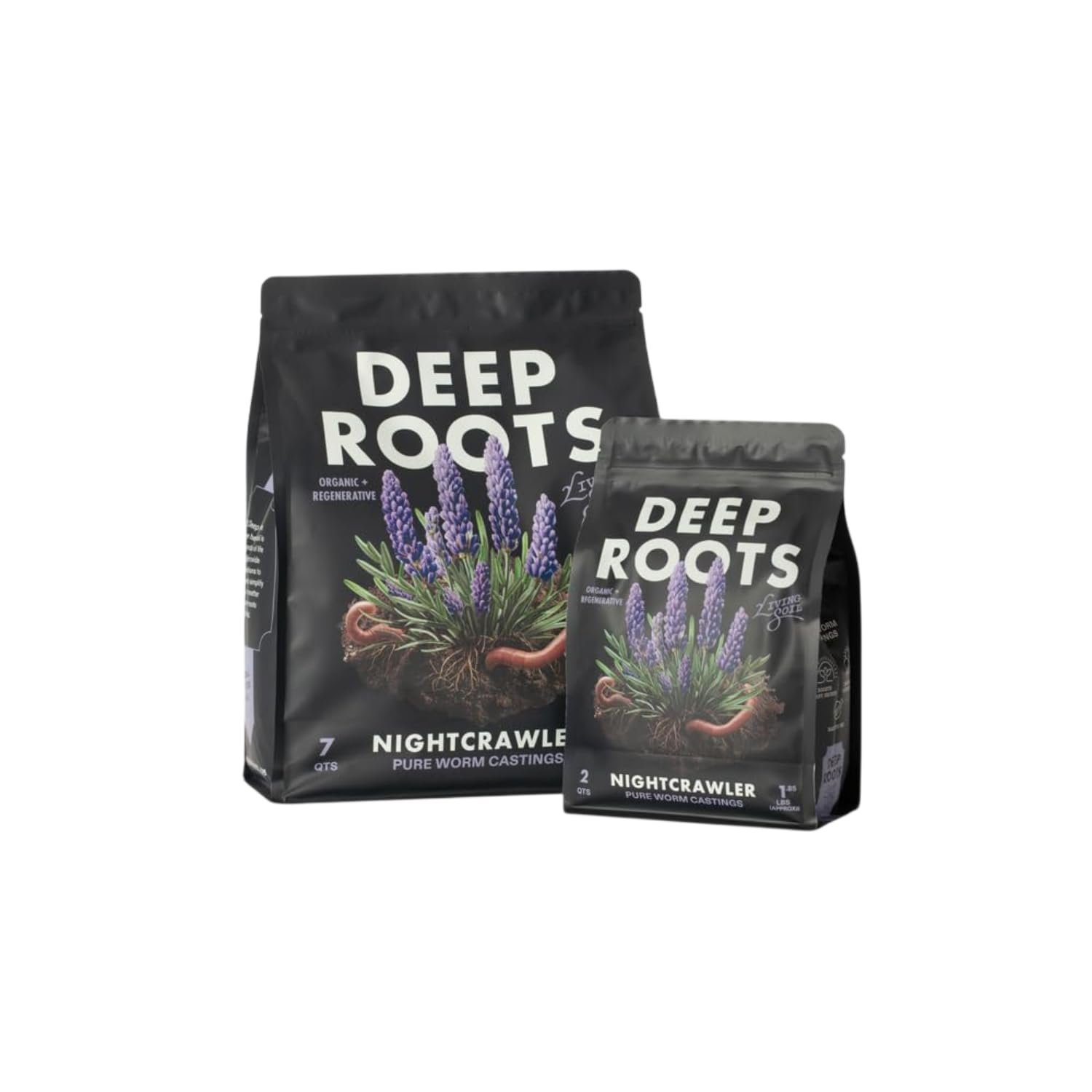 Nightcrawler Pure Worm Castings 2qt for Indoor & Outdoor Plants – Natural Soil Amendment for Houseplants, Vegetables, Flowers & Container Gardens – All-Natural & Odor-Free Gardening Supplement