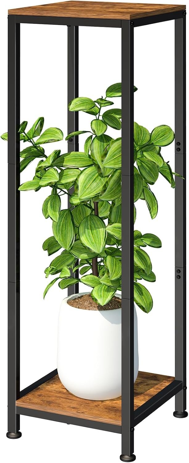 Lilybud–lily Plant Stand Indoor, 41” Extra Tall Wood Plant Stands Heavy Duty Pedestal Stand for Indoor Outdoor, Modern Corner Flower Stand for Patio, Living Room, Balcony