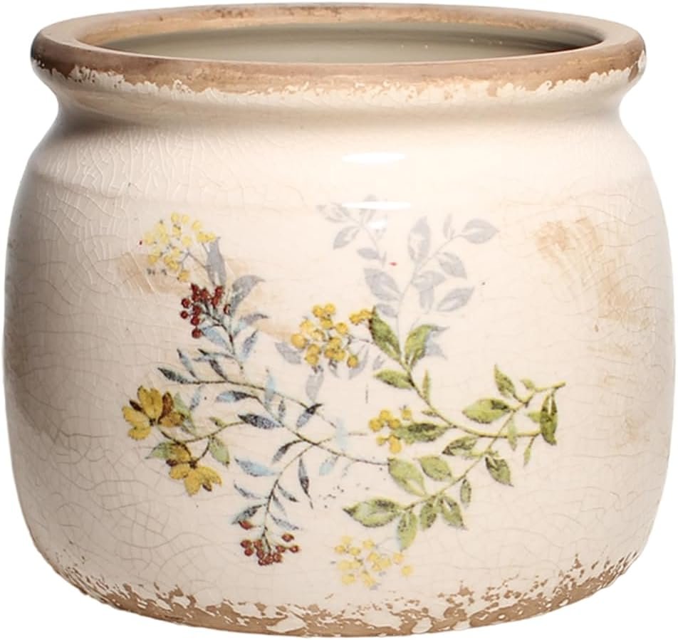 Xiaan Jiaju Ceramic Pots for Plants, Cottage Rustic Clay Flower Pots & Vase