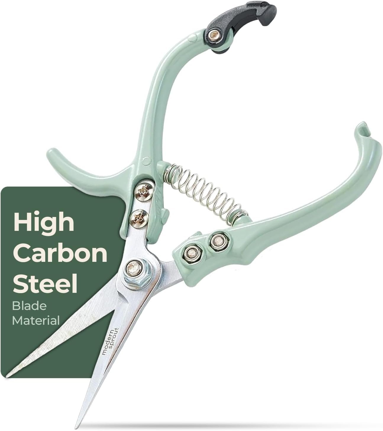 Modern Sprout Pruning Shears – Garden Snips – Herb Scissors – Sage 1-Pack