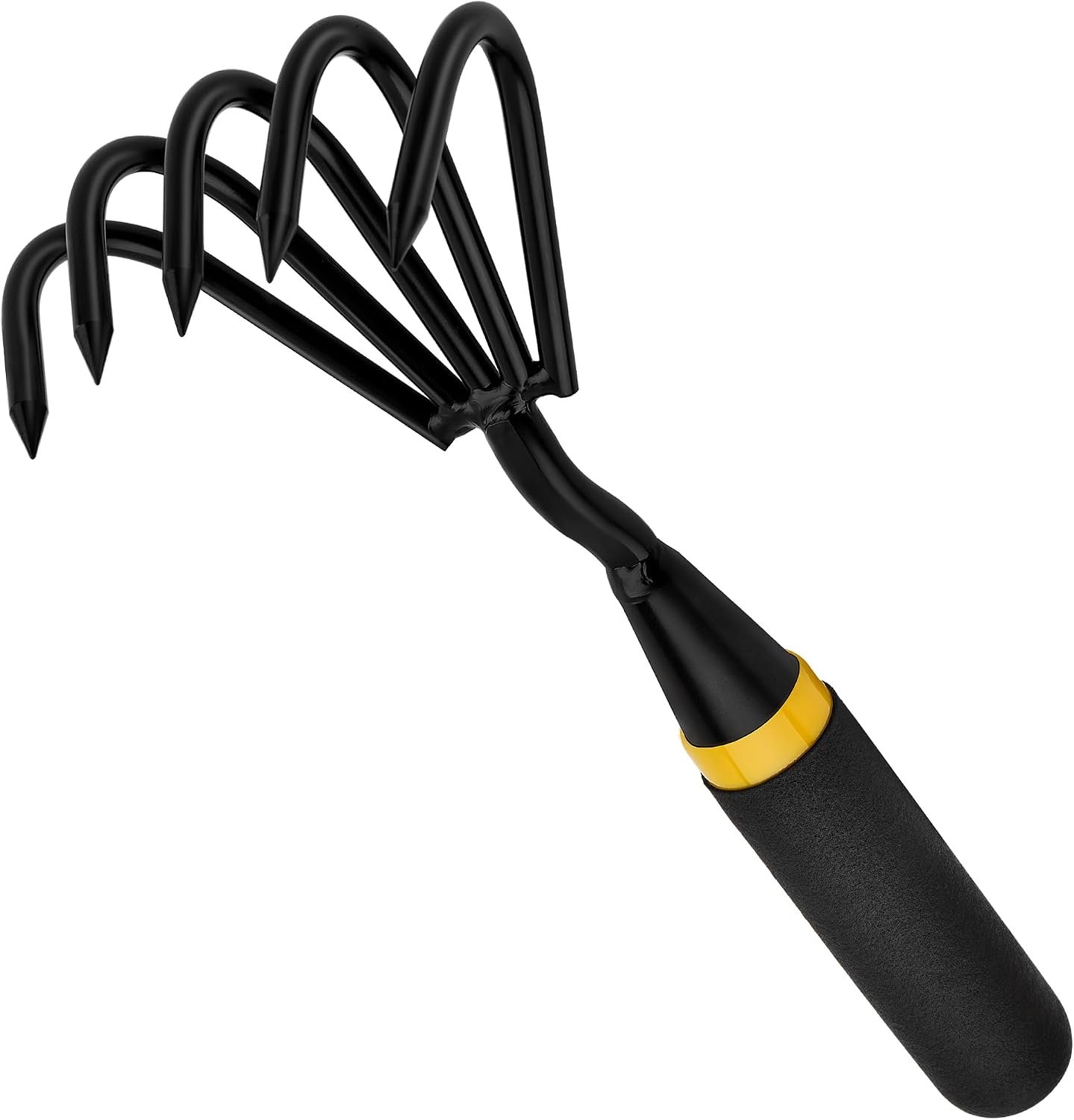 Kemaier Hand Rake Cultivator – 5-Claw Heavy Duty Stainless Steel Tool