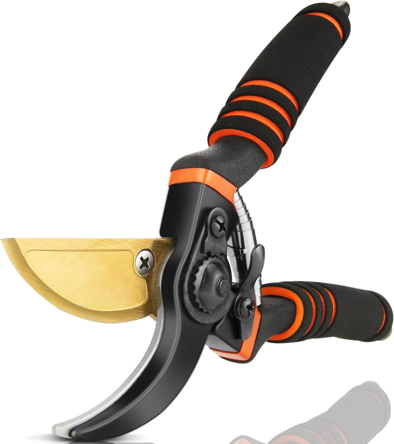 Pruning Shears, Garden Shears – Hewog 8.5″ Professional Premium SK5 Steel with Titanium Bypass Pruning Shears for Gardening, Sharp Handheld Heavy Duty Garden Hedge Clippers/Scissors Pruners Tools