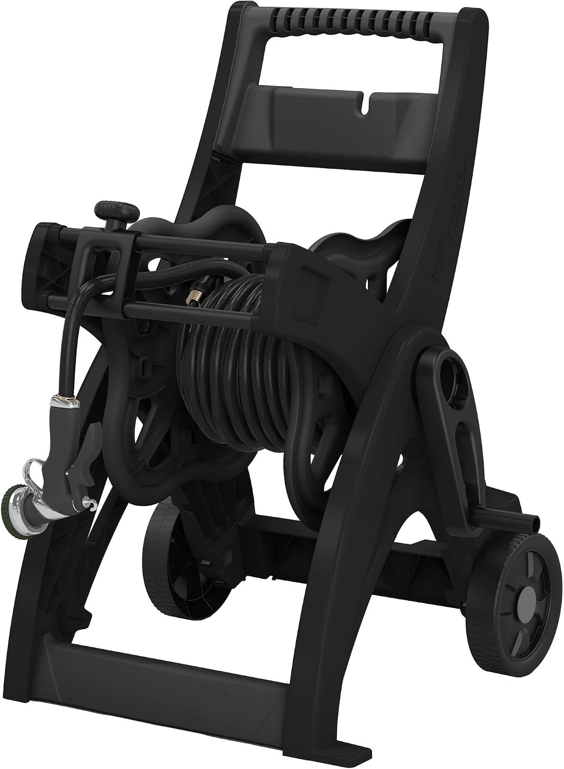 175FT Hose Reel Cart, Garden Water Hose Reel with Rolling Cart and Wheels, Easy Transport and Storage for Outdoor Watering