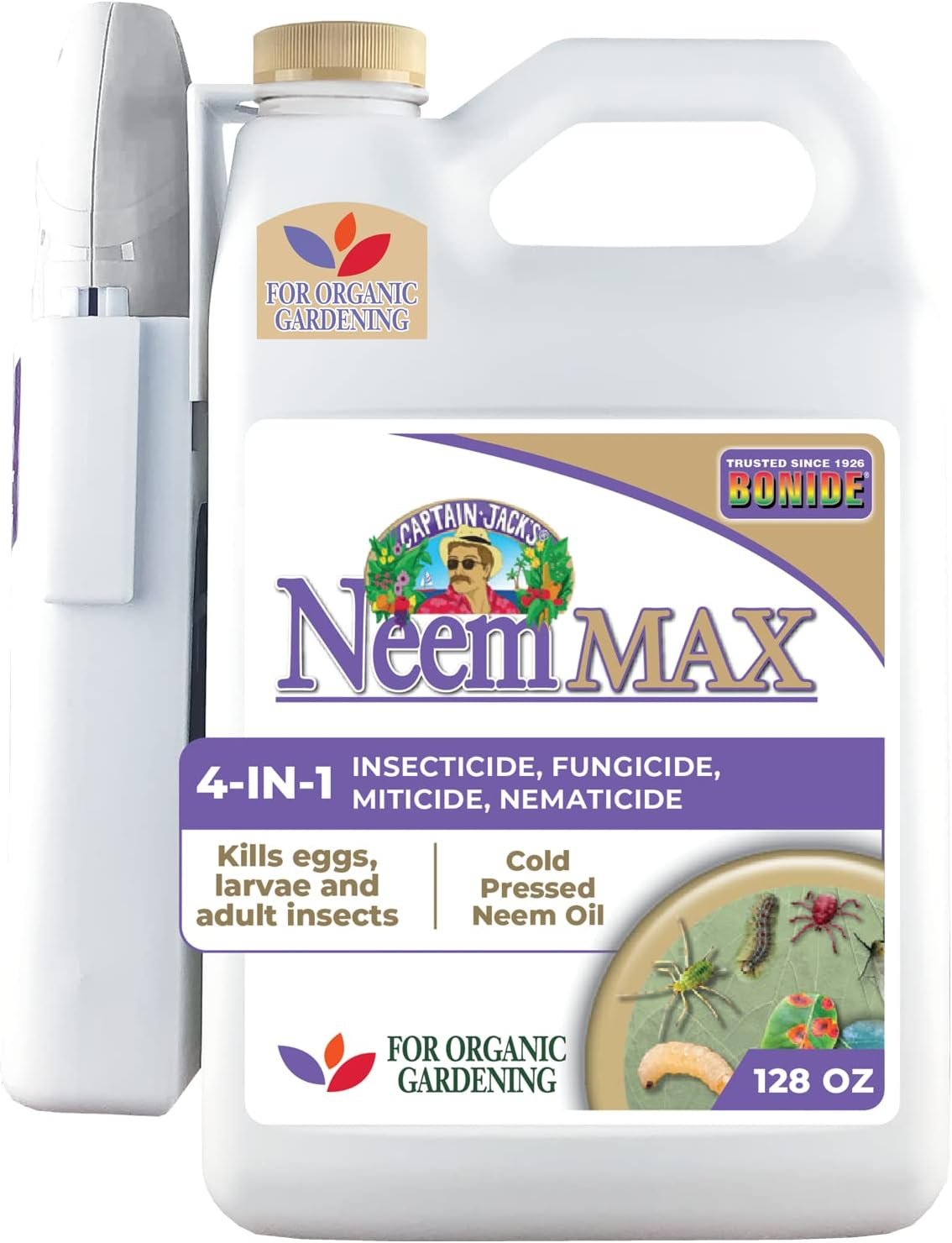 Bonide Captain Jack’s Neem Max, 128 oz Ready-to-Use Spray
