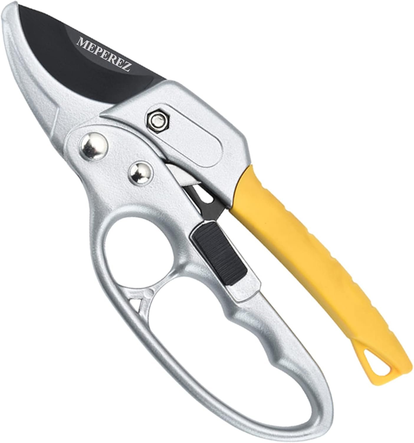Germany Pruning Shears, Arthritis Weak Hand Snips, Pruners 4x Cutting Power Trimming, 1-Inch Cut Capacity Garden Clippers, Ergonomic, Durable and Sturdy, Sharp Scissors Gardening Tools