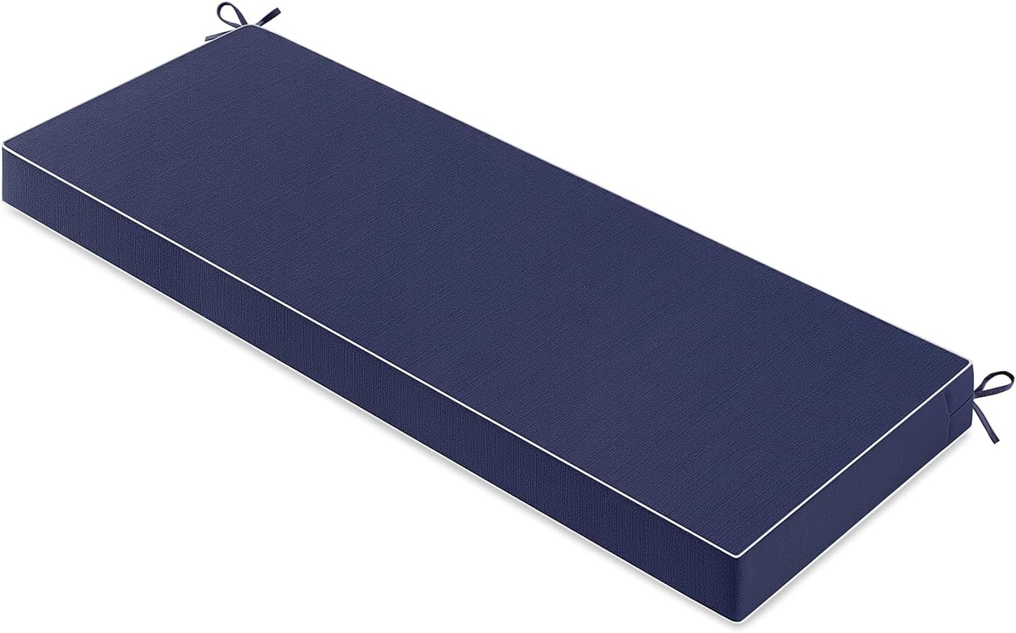 MIULEE Navy Outdoor Bench Cushion 48x18x3 Inch Waterproof for Porch Swing