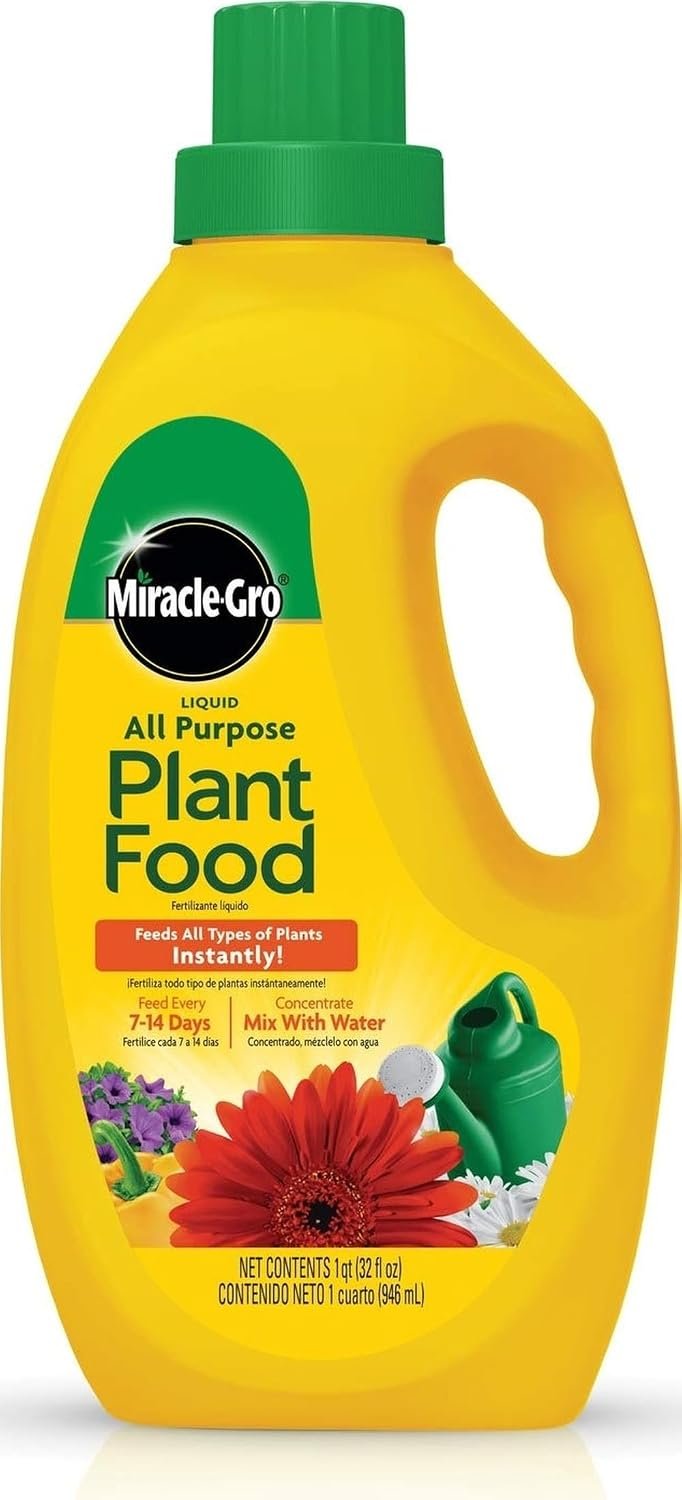 Miracle-Gro Liquid All Purpose Plant Food, Concentrate, 32 oz.