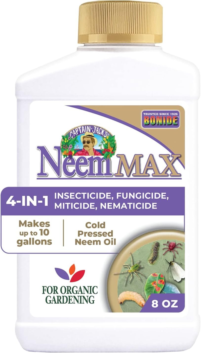 Bonide Captain Jack’s Neem Max, 8 oz Concentrated Cold Pressed Neem Oil