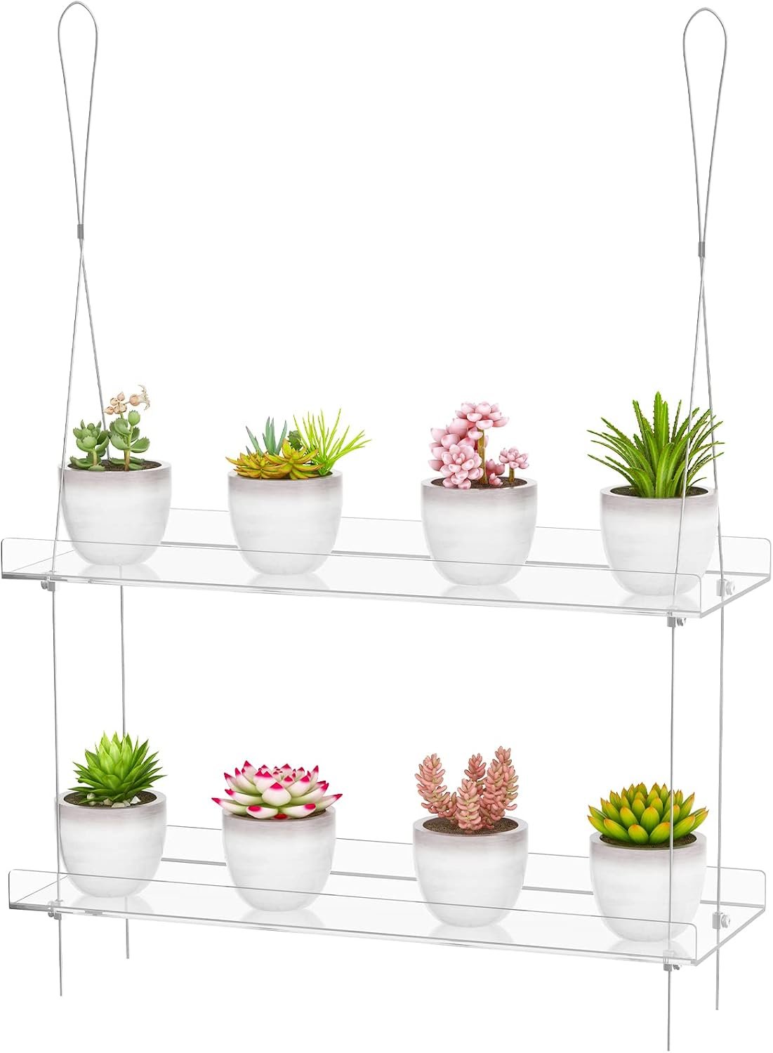 OtNiap 16″ Clear Hanging Window Plant Shelf, Indoor Plant Stand