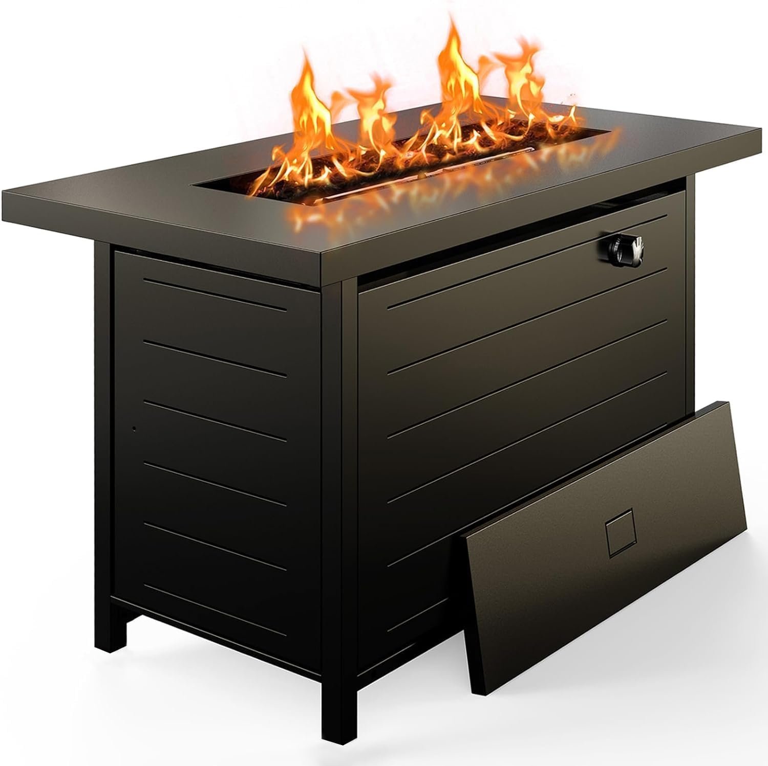 Ciays 42 Inch Gas Fire Pit Table, 60,000 BTU Propane Fire Pit for Patio