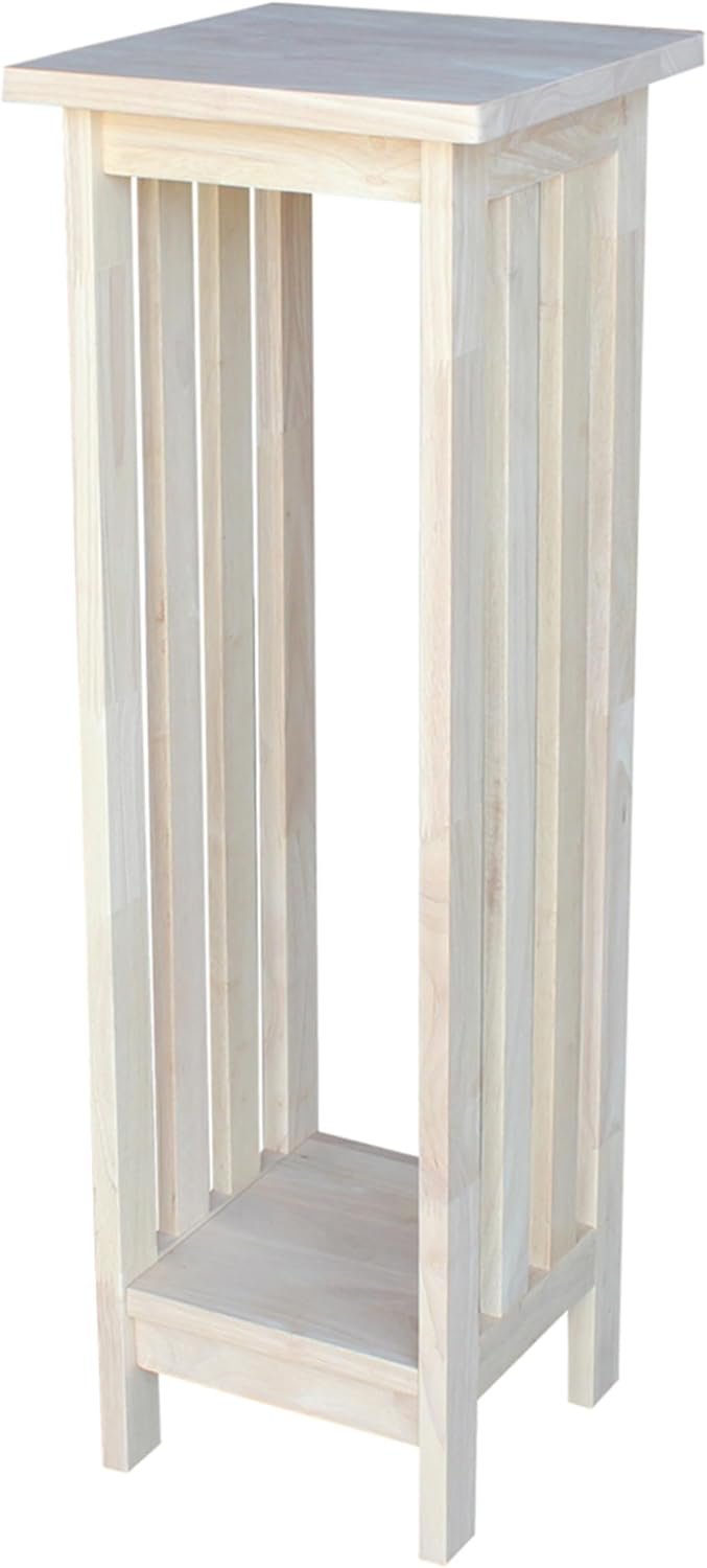 International Concepts Mission Plant Stand, 36-Inch High, Solid Parawood, Unfinished