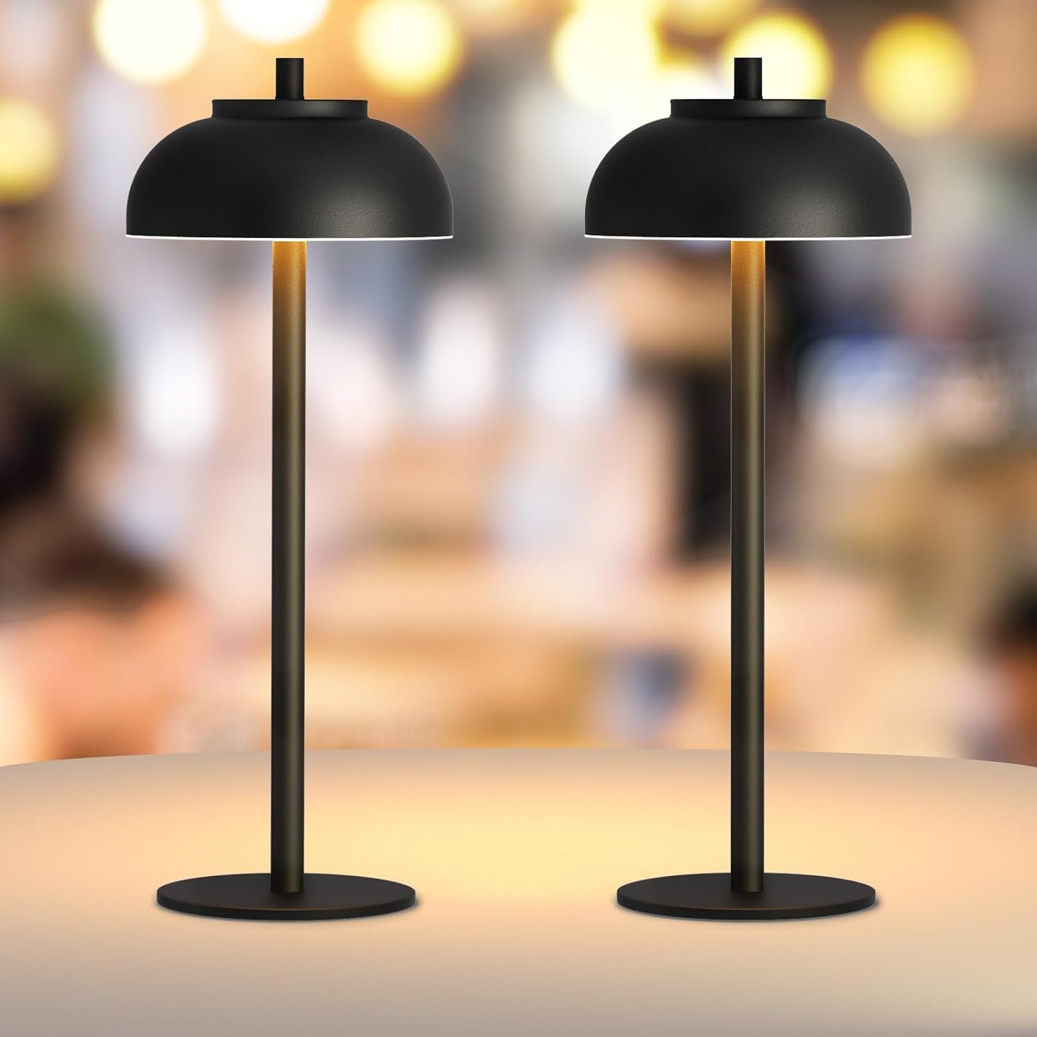 Cordless Table Lamps Rechargeable,Battery Operated Light LED 2 Pack