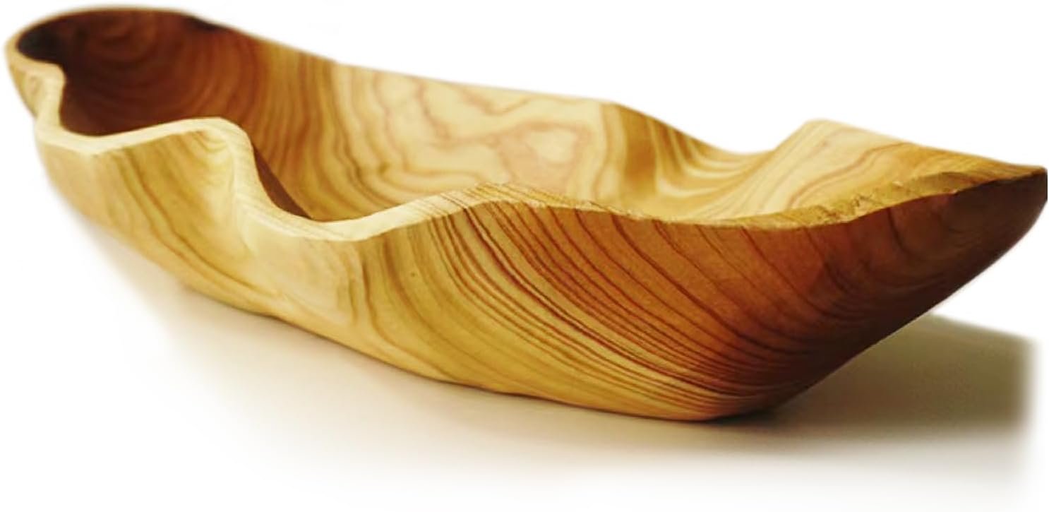 Handmade Decorative Wooden Dough Bowl 15.7 Inch