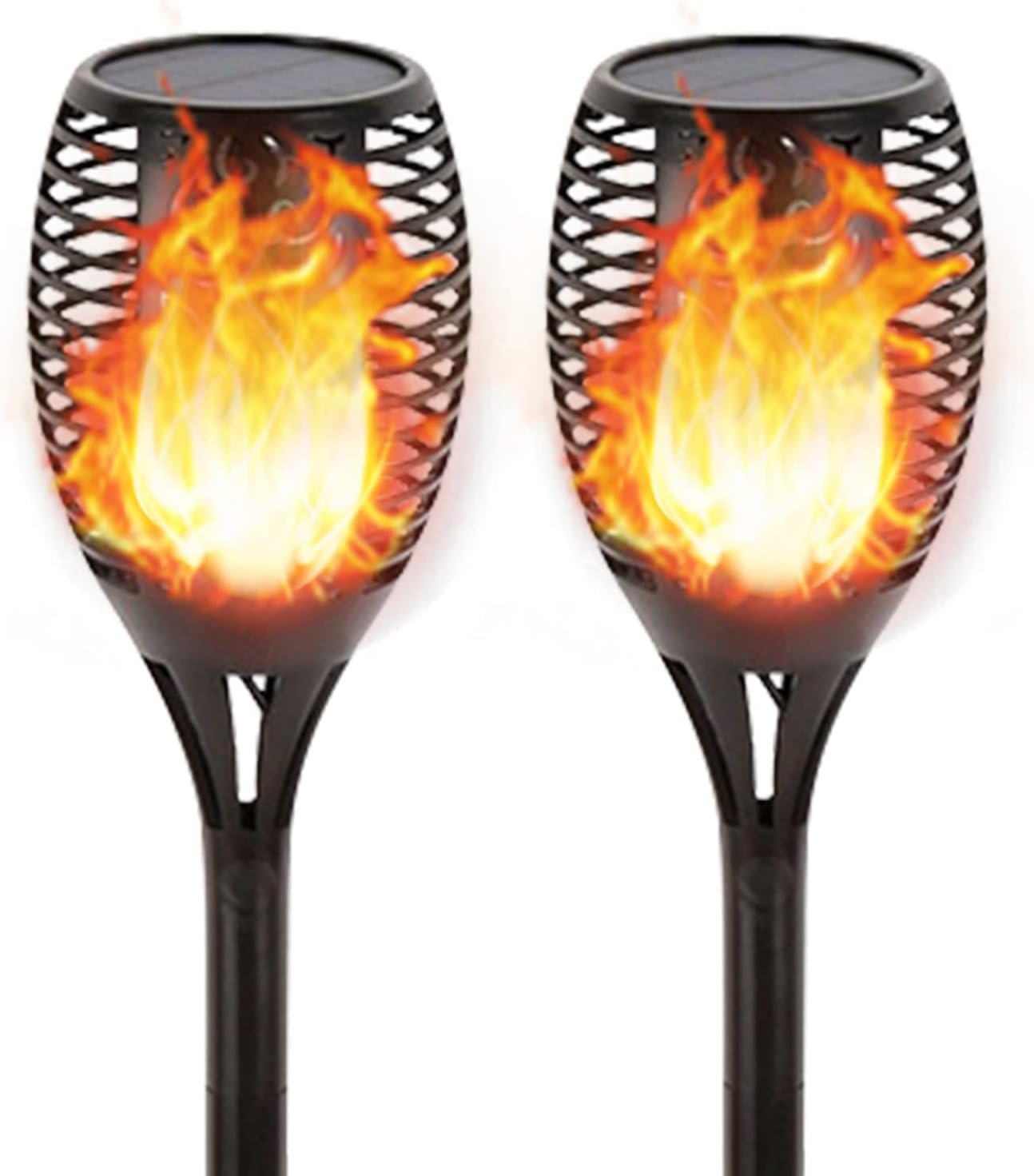 Solar Torches Outdoor Lights with Flickering Flame