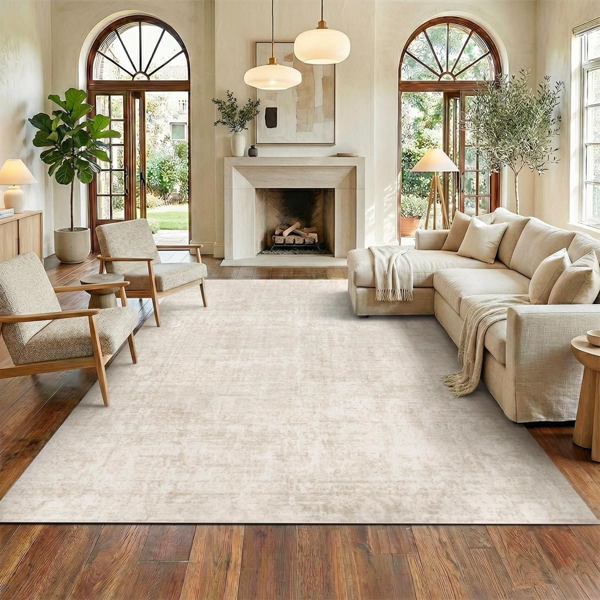 Homemate Washable Rug 8×10 Area Rugs – Vintage Rugs for Living Room