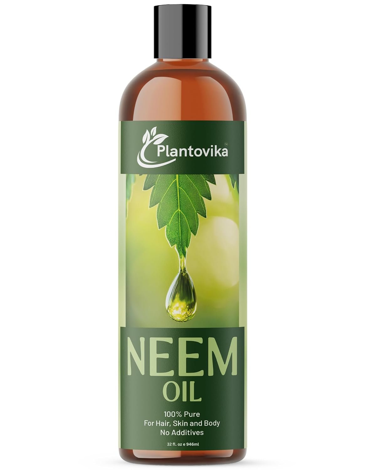 Pure Neem Oil (32 Oz) – 100% Cold Pressed, All Natural Concentrate, Unrefined, Multipurpose, Seed Extract