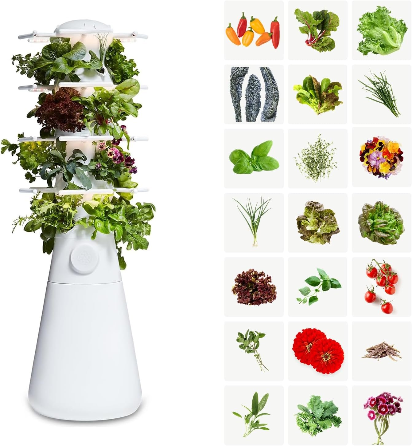 Lettuce Grow Farmstand Nook | 4ft 7in Vertical Hydroponic Garden Tower