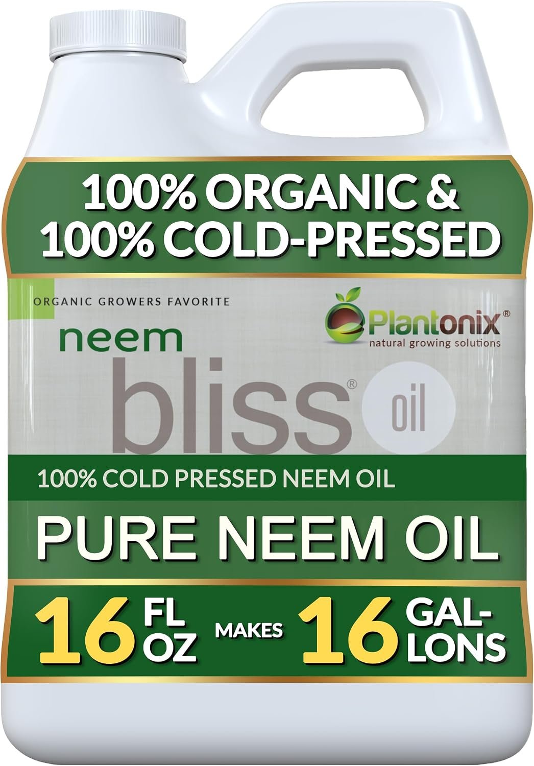Neem Bliss (16 Fl Oz) – Pure Neem Oil Concentrate – 100% Cold Pressed Neem Oil – All-Natural Neem Oil Concentrate – Pure Neem Oil Extract – Unrefined Neem Oil for Hair – Neem Seed Oil Concentrate