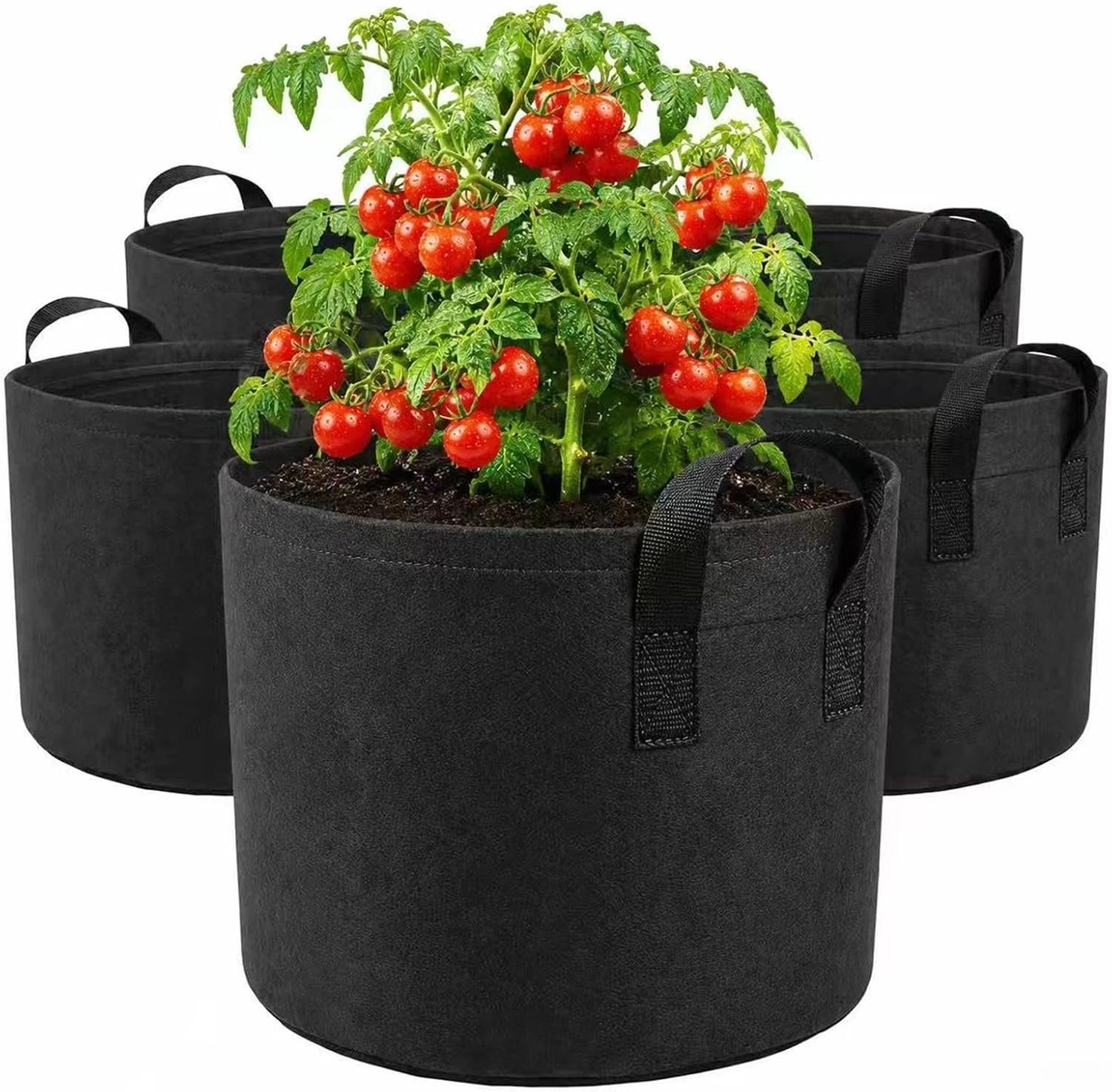 10 Gallon Grow Bags, Heavy Duty Fabric Pots with Handles for Vegetables