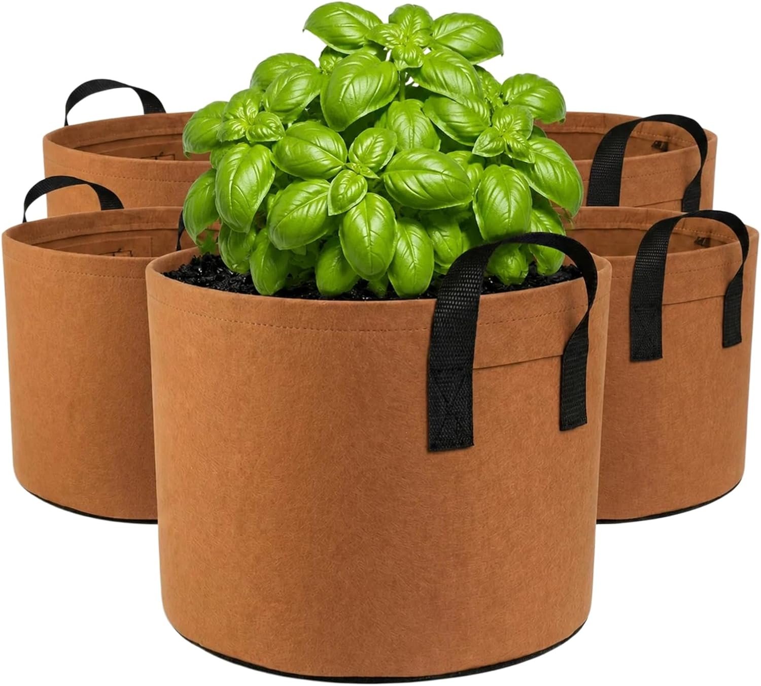 10 Gallon Grow Bags, Heavy Duty Fabric Pots with Handles for Vegetables