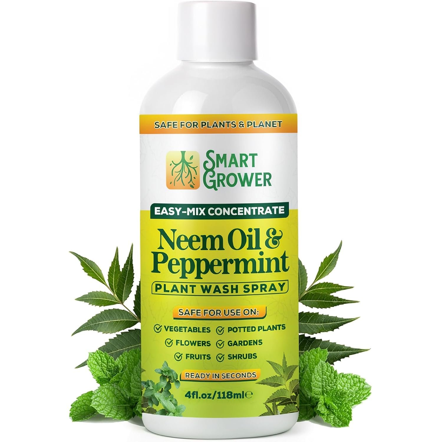 Neem Oil Spray for Plants with Peppermint Oil. Indoor & Outdoor Plant Use