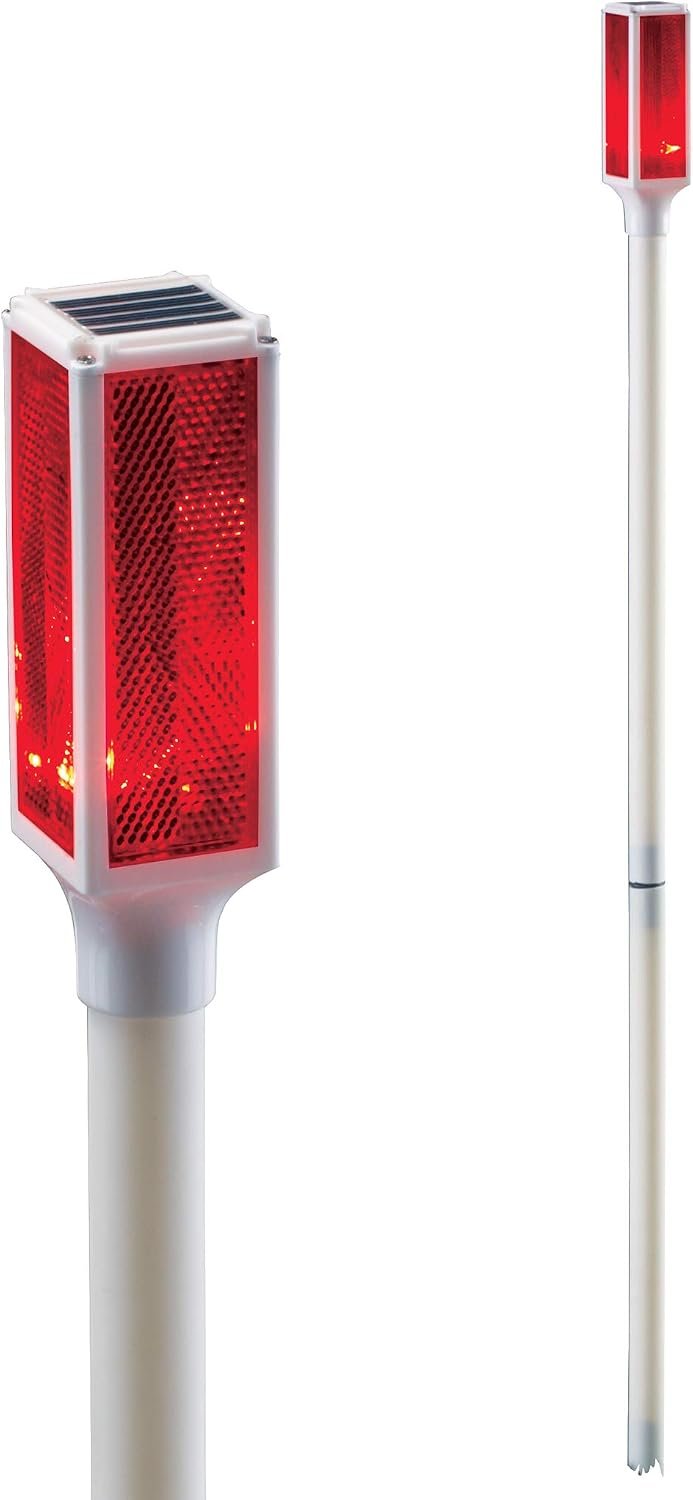 Collections Etc Solar Driveway Marker Lights – Set of 2