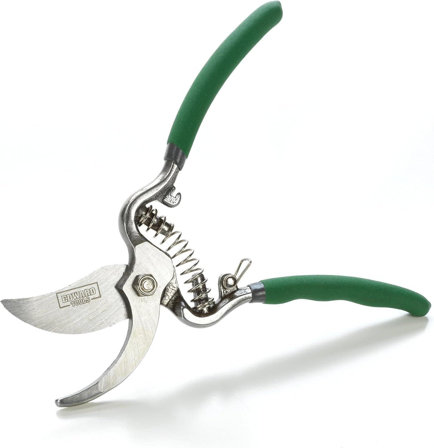 Edward Tools Classic Cut Bypass Pruners – Heavy Duty Forged Steel Pruning Shears – Cuts up to 1″ Diameter – Safety Lock Design – Non Slip Grip
