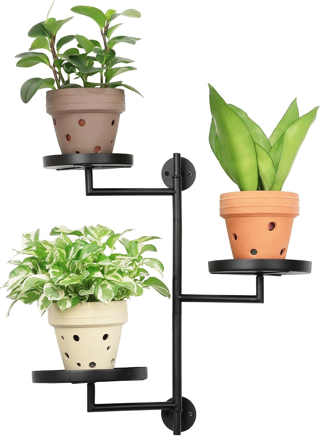 Window Plant Shelf, Wall Mounted Rotating Plant Holder Indoor