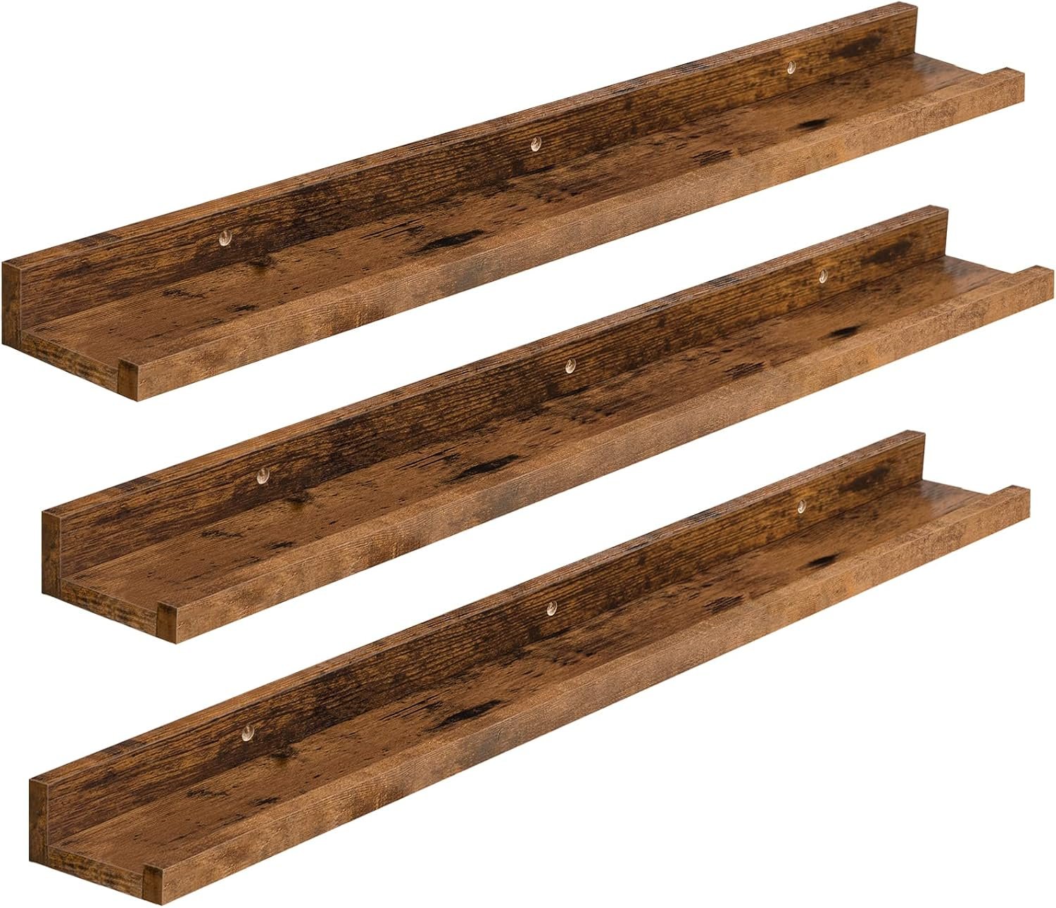 HOOBRO Floating Shelves, Wall Shelf Set of 3, 35.4 Inches Hanging Shelf