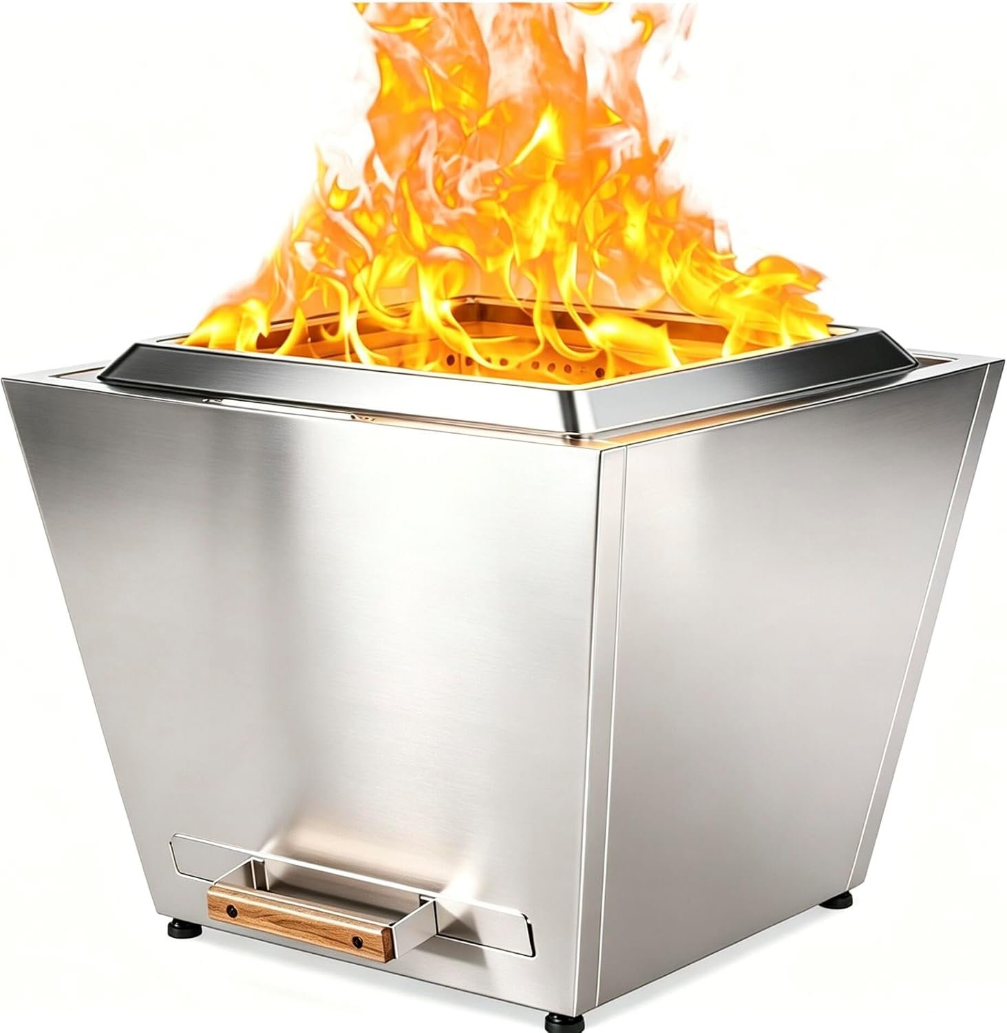LEGACY HEATING Smokeless Fire Pit 35in, Outdoor Firepits, Stainless Steel