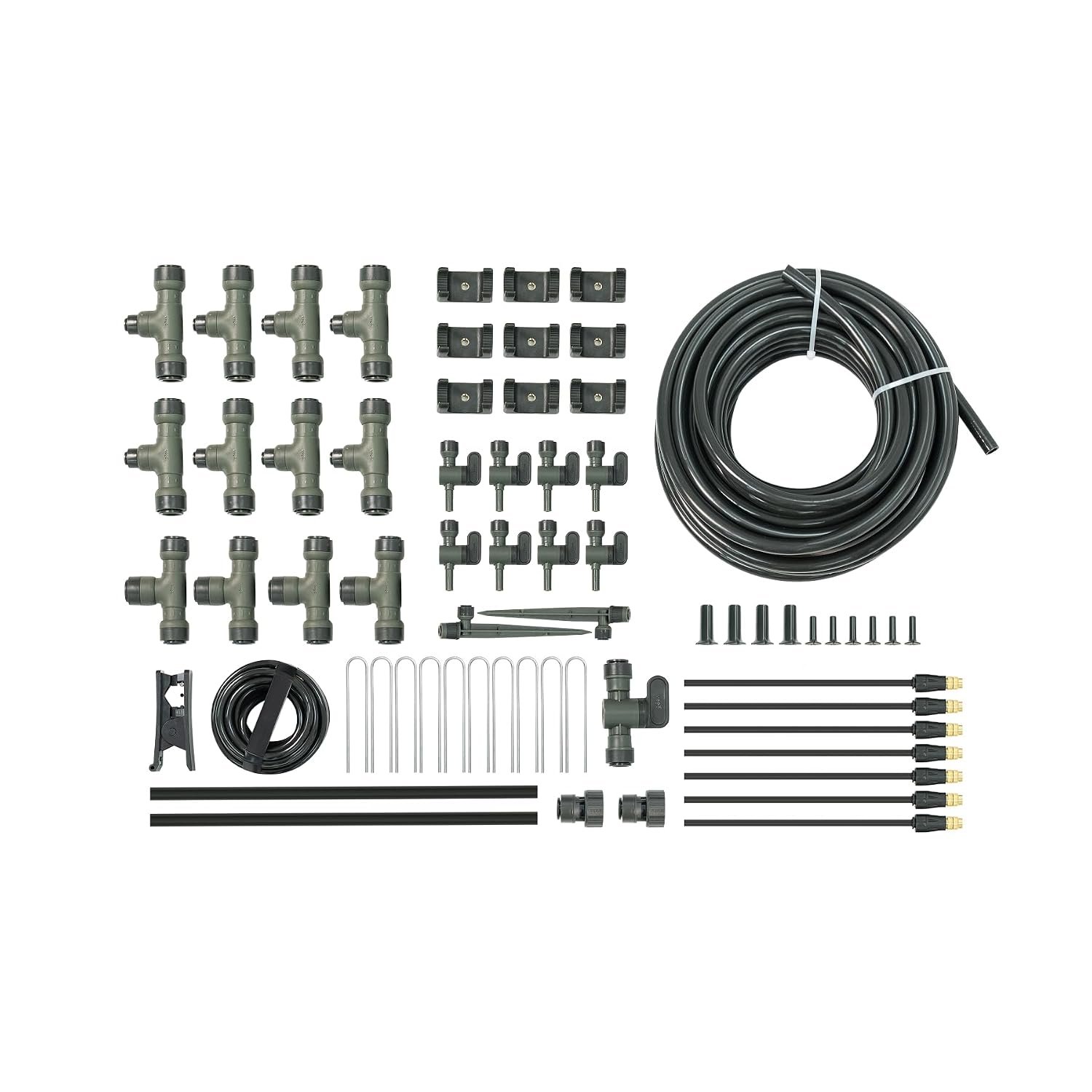 Vego Garden Irrigation Kit – Drip Irrigation System for Raised Garden Beds, Efficient Watering Solution for Vegetables, Flowers, and Plants, Easy DIY Installation (M)