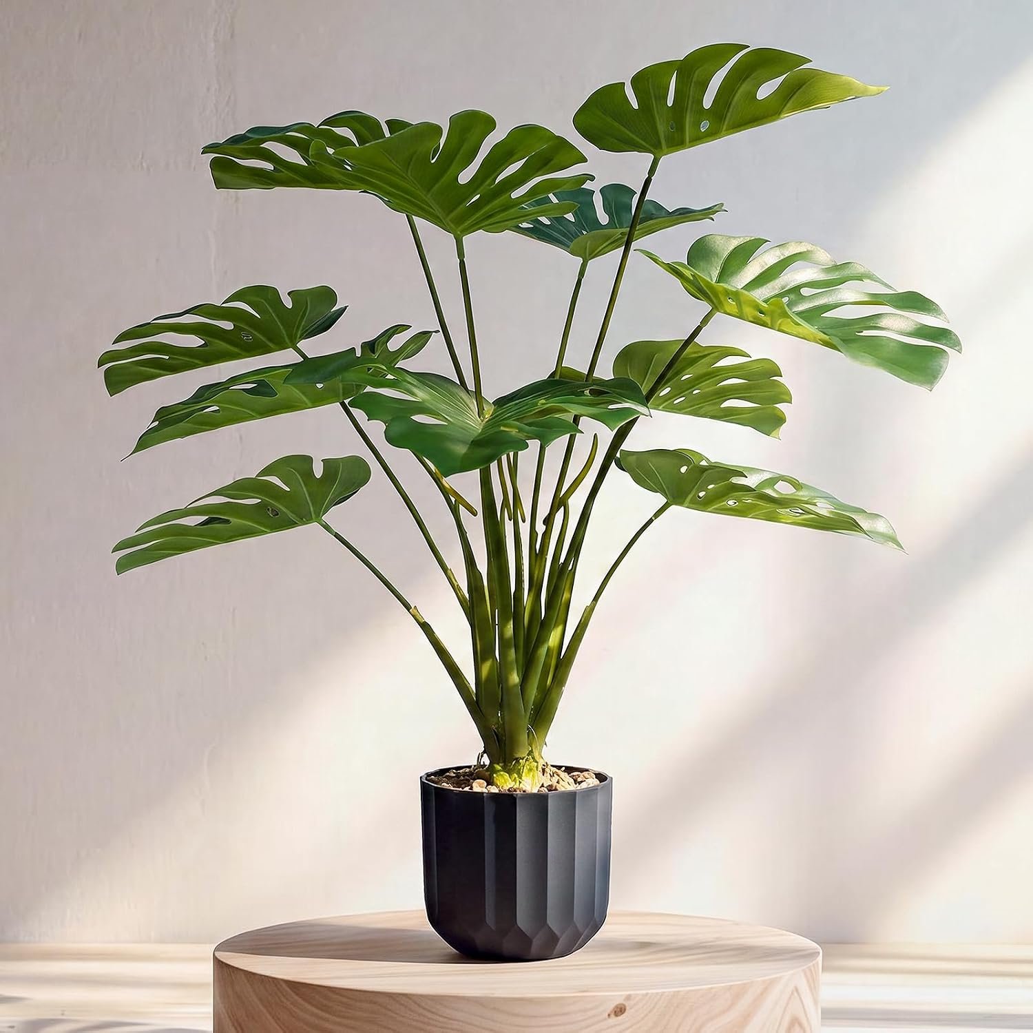 alyptus Fake Plants,Artificial Monstera Plant in Pot