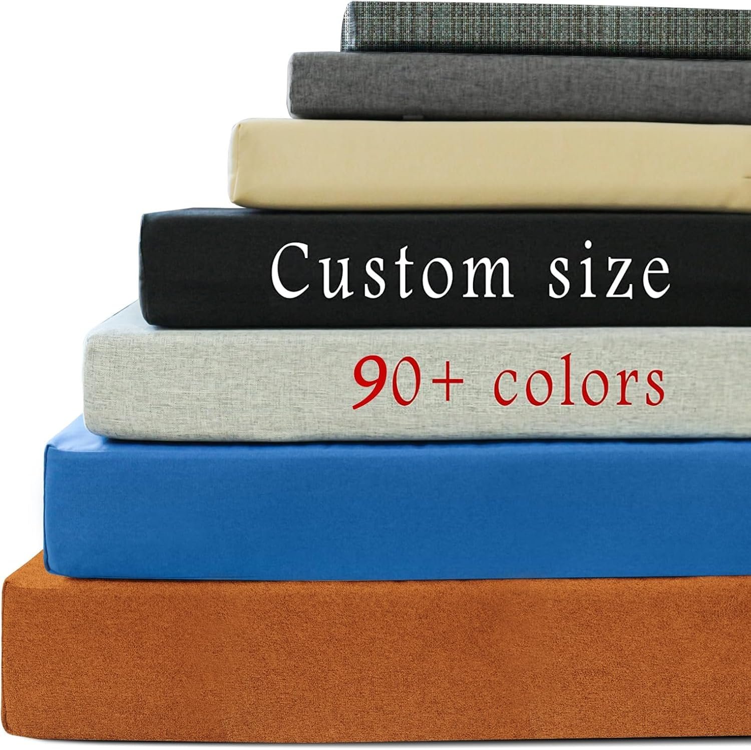 ROFIELTY Custom Bench Cushion, Indoor/Outdoor Patio Furniture & Window Seat