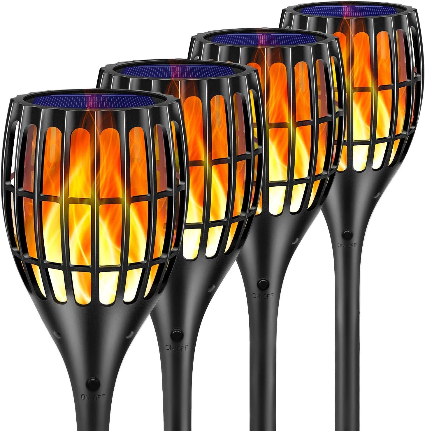 Solar Lights Outdoor 43″ Flickering Flame Solar Torch Lights